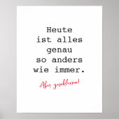 Affiche de motivation machine à écrire (Devant)
