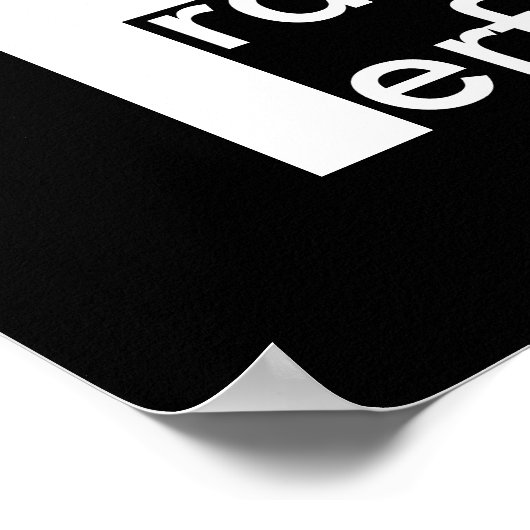 affiche de motivation noir et blanc moderne audaci (Coin)