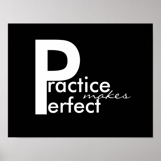 affiche de motivation noir et blanc moderne audaci (Devant)