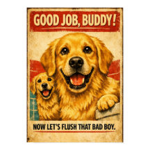 Affiche de motivation pour Golden Retriever