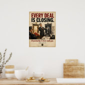 Affiche de motivation pour la conclusion des vente (Cuisine)