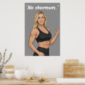 Affiche de motivation pour la forme physique - Pas (Cuisine)