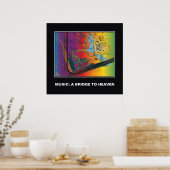 Affiche de motivation pour la musique gramophone r (Cuisine)