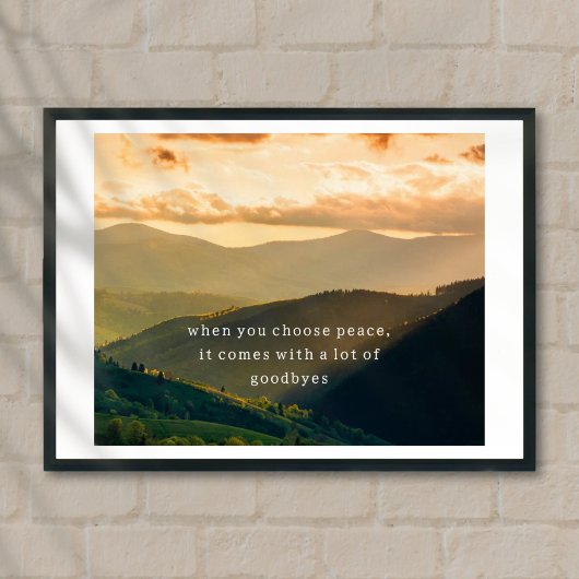 Affiche de motivation pour la vie de Wall art