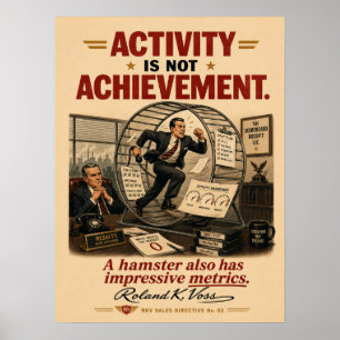 Affiche de motivation pour l'activité commerciale