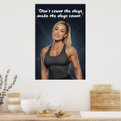 Affiche de motivation pour le fitness – Faire comp (Cuisine)
