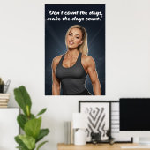 Affiche de motivation pour le fitness – Faire comp (Bureau à domicile)