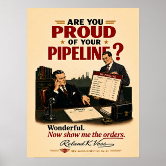 Affiche de motivation pour le pipeline des ventes
