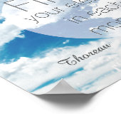 affiche de motivation Thoreau citation sur le ciel (Coin)