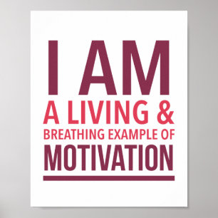 Affiche de motivation typographique