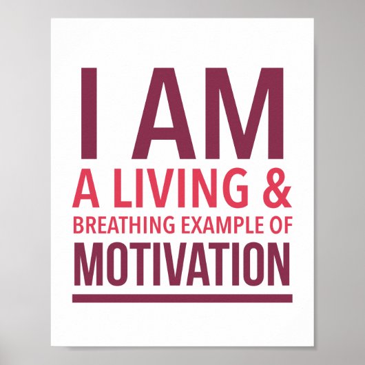 Affiche de motivation typographique (Devant)