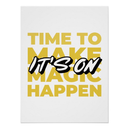 Affiche de motivation typographique | Concentratio (Devant)