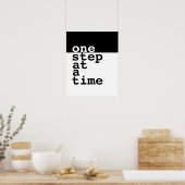 affiche de motivation une étape à la fois texte (Cuisine)