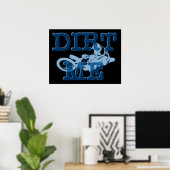 Affiche de moto cross Dirt Me (Bureau à domicile)