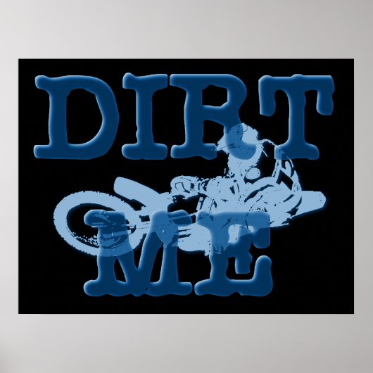 Affiche de moto cross Dirt Me (Devant)
