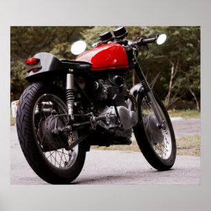 Affiche de moto Vintage Café Racer