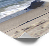 Affiche de mouette sur la plage (Coin)