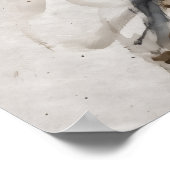 Affiche de mouvement de figure abstraite neutre (Coin)