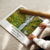 Affiche de Multnomah Falls Oregon, Aquarelle, Pers