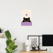 Affiche de mur de café pour chats (Bureau à domicile)