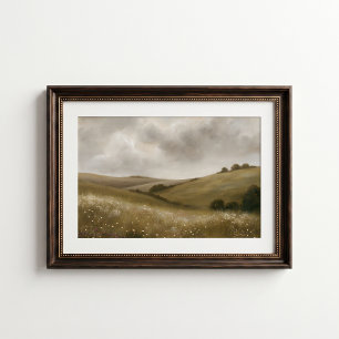Affiche de mur de prairie de campagne anglaise