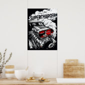 Affiche de Muscle Car suralimenté (Cuisine)