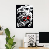 Affiche de Muscle Car suralimenté (Bureau à domicile)