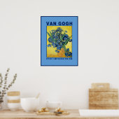 Affiche de musée Iris bleus de Van Gogh (Cuisine)