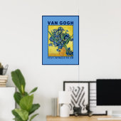 Affiche de musée Iris bleus de Van Gogh (Bureau à domicile)