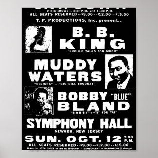 Affiche de musique blues