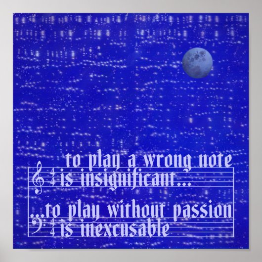 Affiche de musique lunaire (Devant)