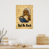 Affiche de musique Owl Be Bach (Cuisine)