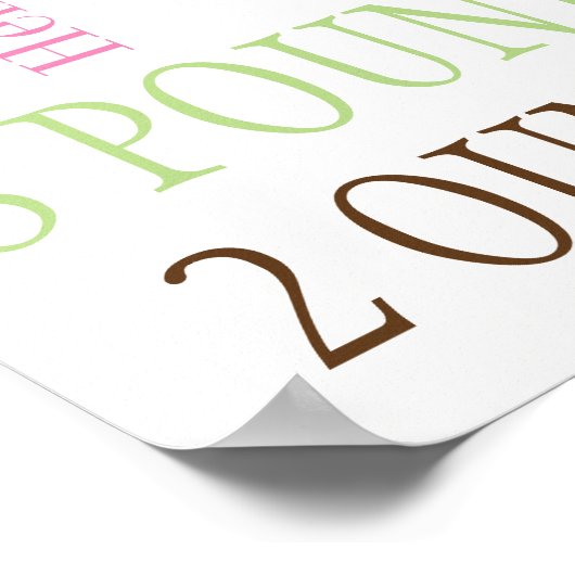 Affiche de naissance (Coin)