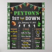 Affiche de naissance Football - Tout âge (Devant)