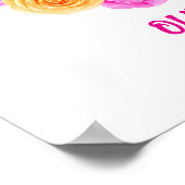 Affiche de naissance papillon pour jumelles éditab (Coin)