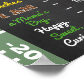 Affiche de naissance pour étape importante de foot (Coin)