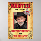 Affiche de naissance Western recherchée (Devant)