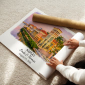 Affiche de Naples Floride, Aquarelle, Sur mesure