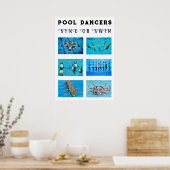 Affiche de natation synchronisée pour nageur (Cuisine)