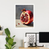 Affiche de nature morte de grenade (Bureau à domicile)