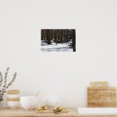 Affiche de neige dans le parc (Cuisine)