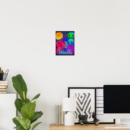Affiche de nerds (Bureau à domicile)