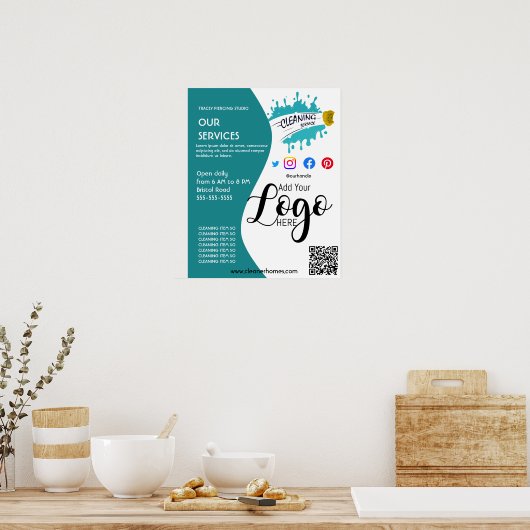 affiche de nettoyage STUDIO affiche prospectus (Cuisine)