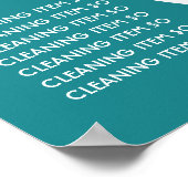 affiche de nettoyage STUDIO affiche prospectus (Coin)