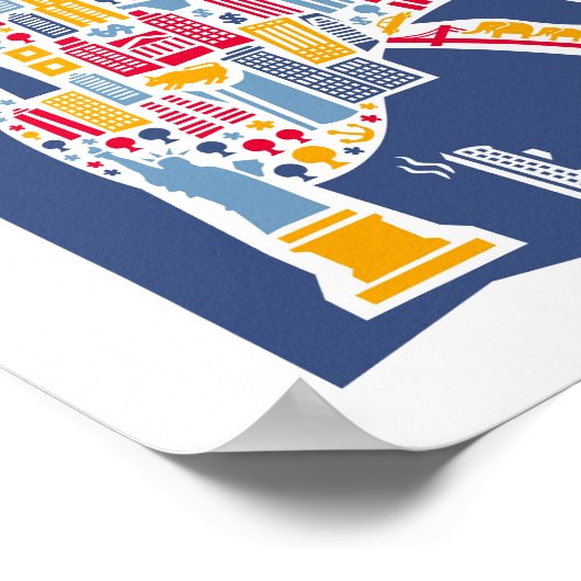 Affiche de New York (Coin)