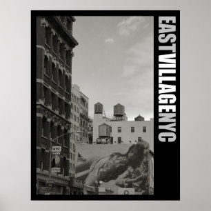 Affiche de New York City d'East Village