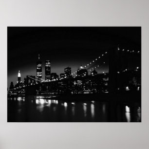 Affiche de New York City en noir et blanc