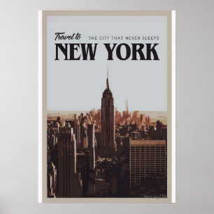 affiche de new york city, nyc skyline art, manhatt