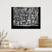 Affiche de New York Cityscape New York Empire Impr (Cuisine)