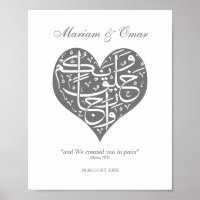 Affiche de Nikkah Silver Nous Vous avons Créés en 